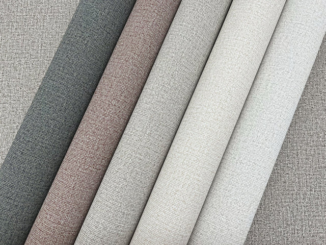 Dandy Light Grey Textured Wallpaper with Woven Suiting Motif - York ND3008N