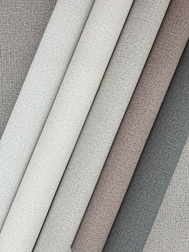 Dandy Light Grey Textured Wallpaper with Woven Suiting Motif - York ND3008N