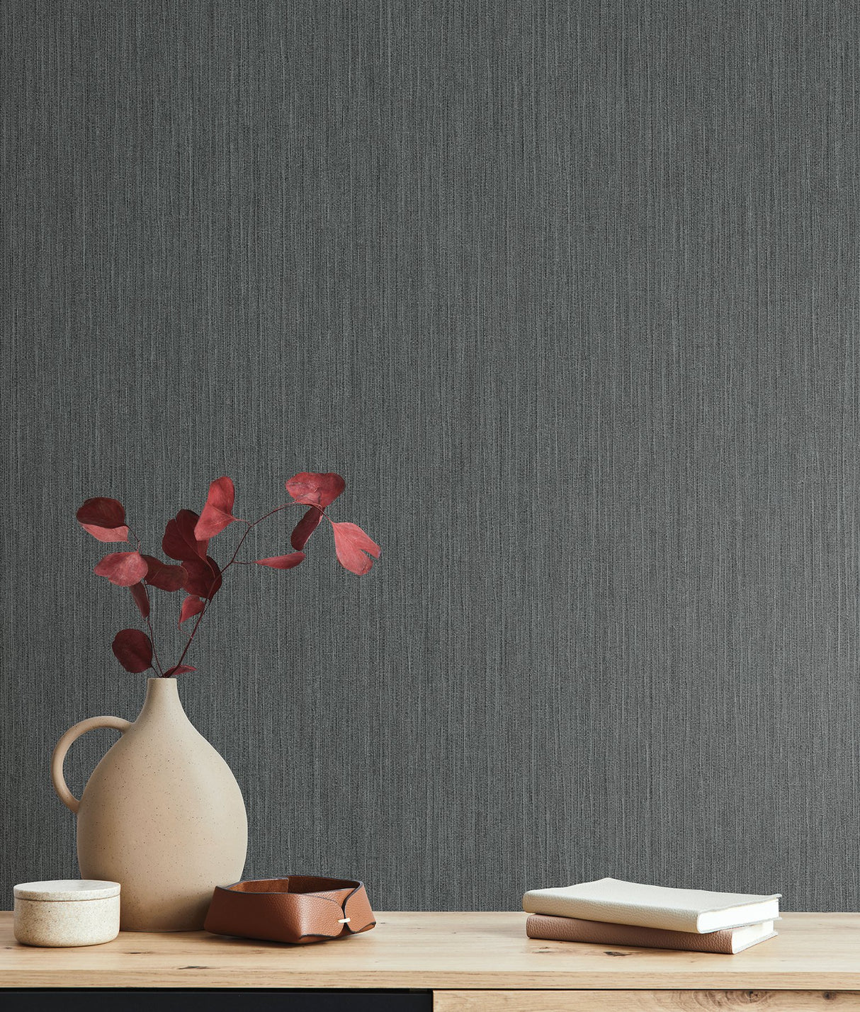 Smooth as Silk Grey Wallpaper with Textured Solid Pattern, Paste the Wall - York ND3019N