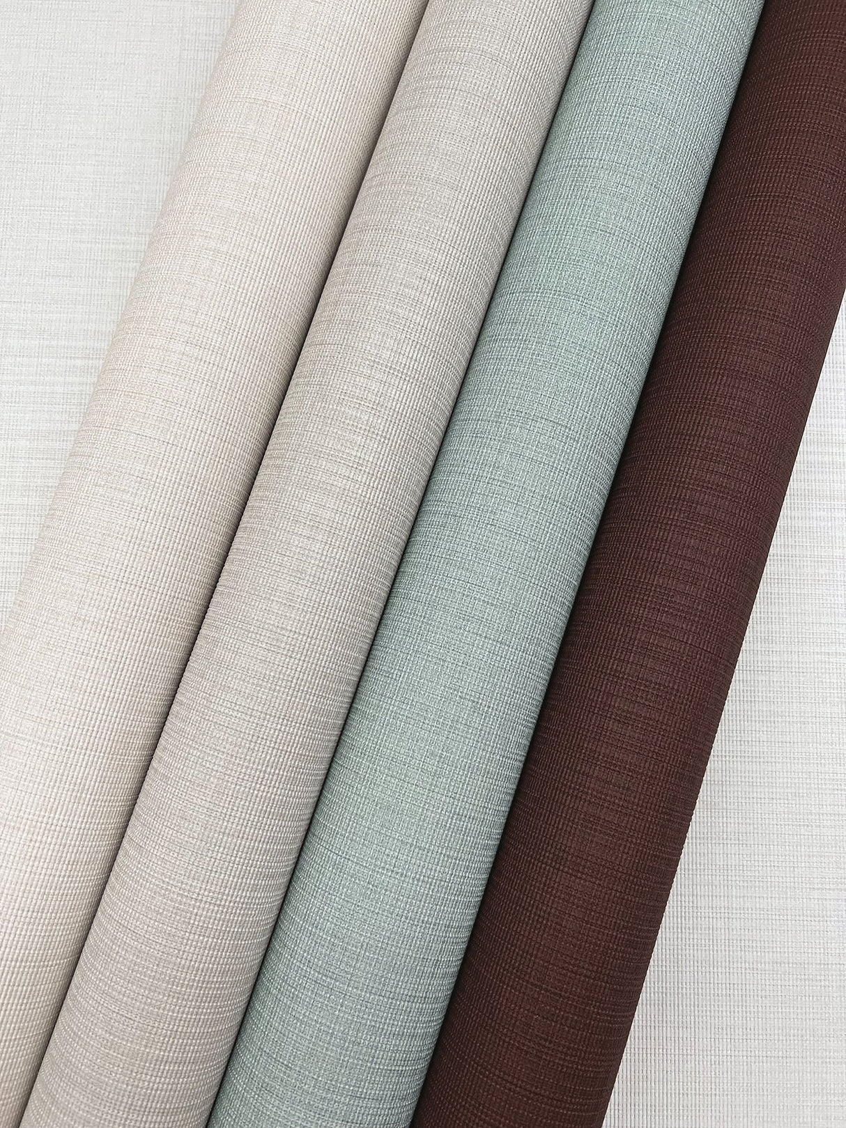 Turret White Textured Fabric Backed Vinyl Wallpaper - York ND3043N