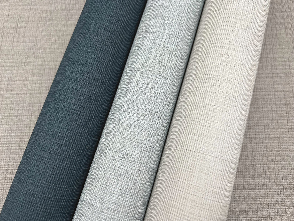 Turret Grey Fabric-Backed Vinyl Textured Wallpaper - York ND3045N
