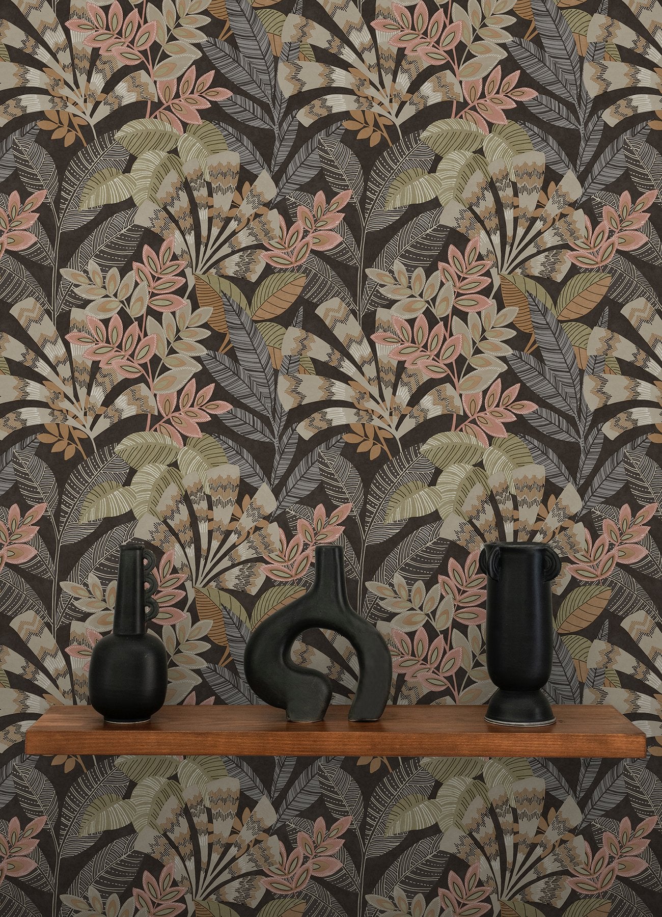 Yara Charcoal Peel & Stick Wallpaper