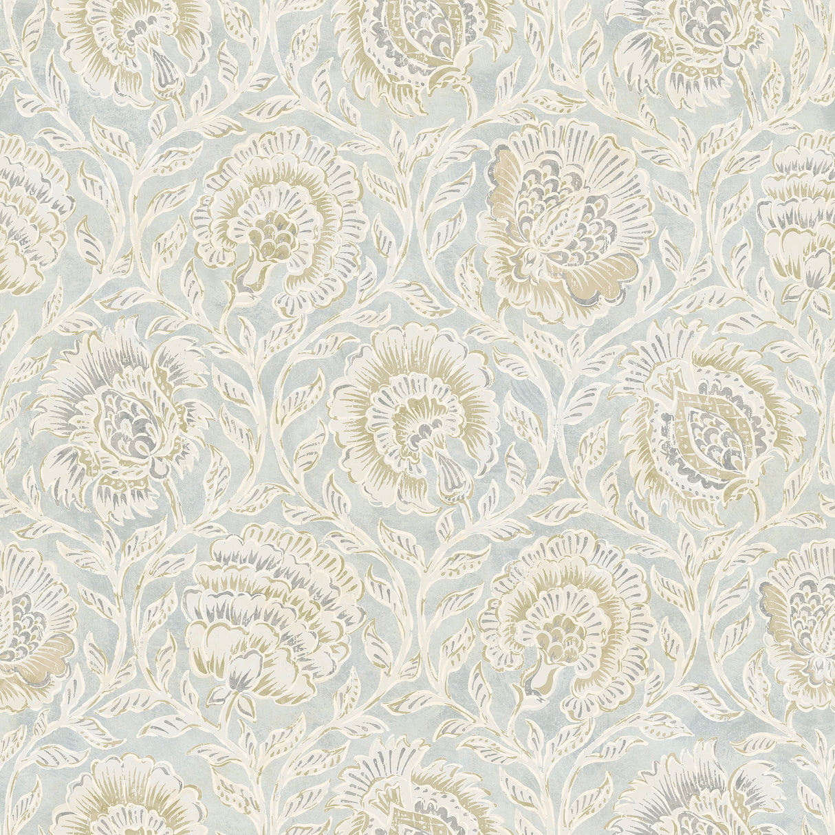 Aliviya Mint Peel and Stick Wallpaper by NuWallpaper for Nabela Noor Home - NNS6510