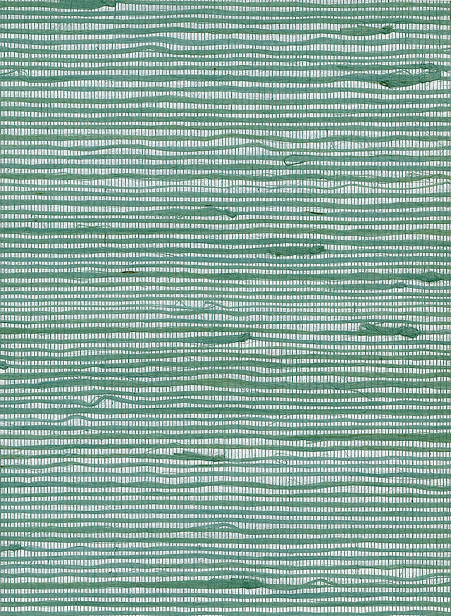 Green jute grasscloth wallpaper with a horizontal woven texture (NR110X)
