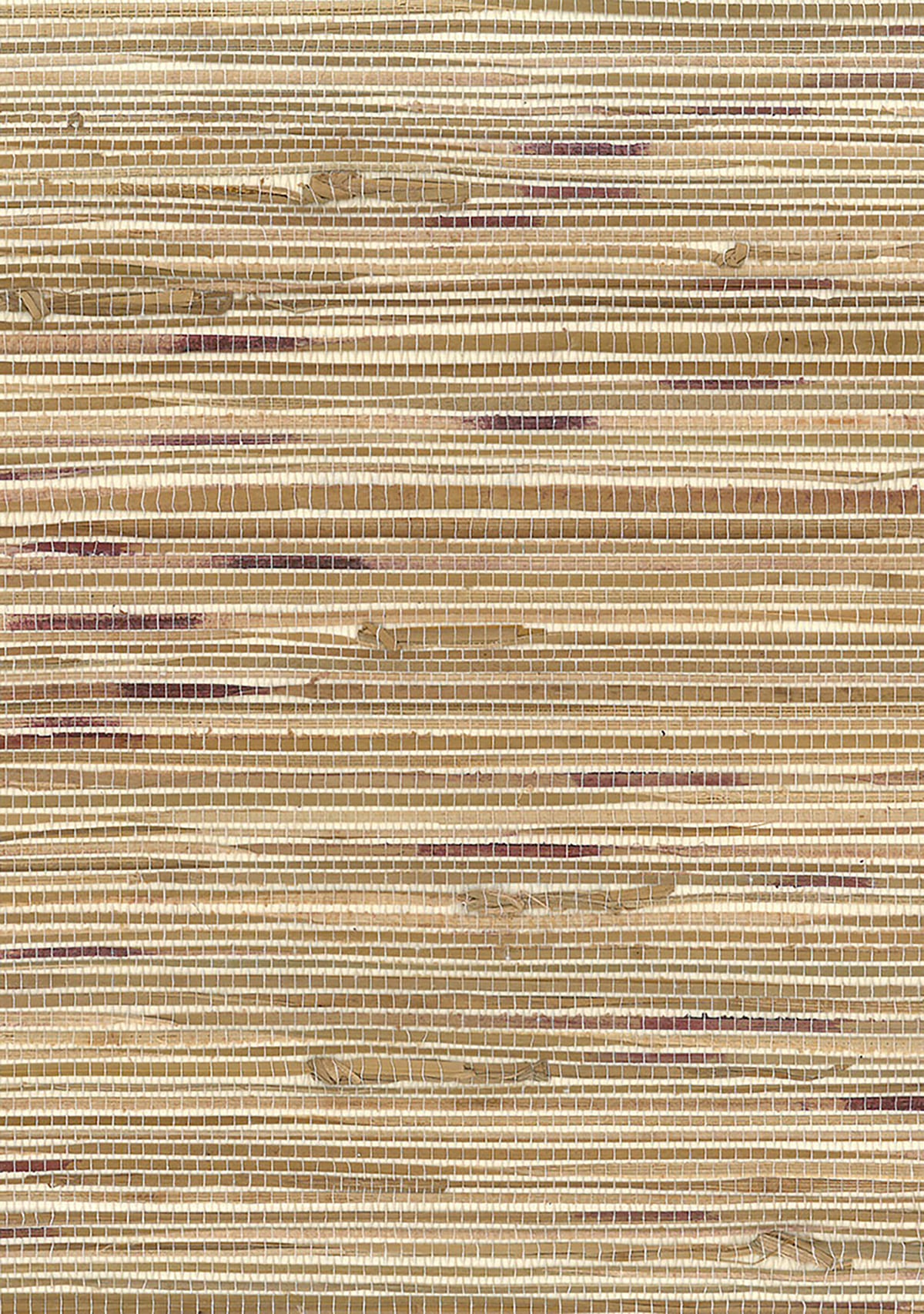 Boodle grasscloth wallpaper in brown with subtle purple/wine accents