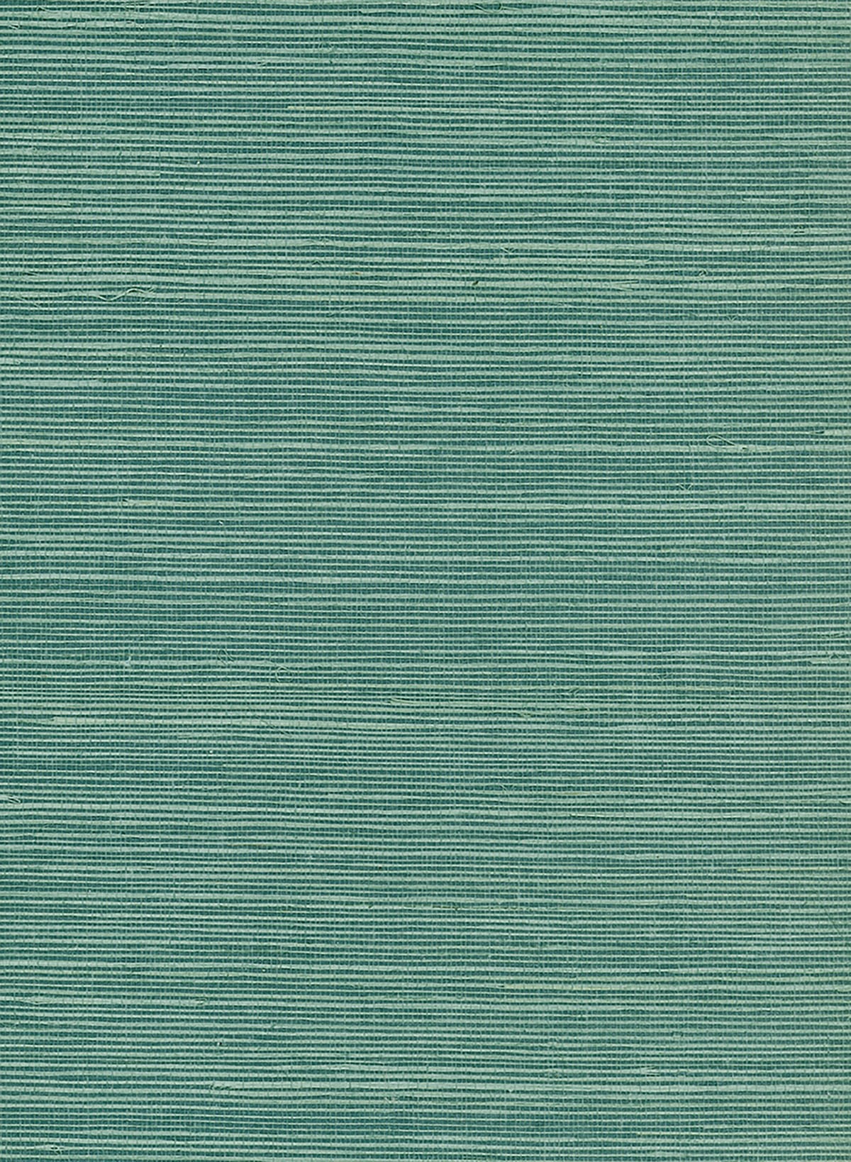 Blue sisal grasscloth wallpaper with fine horizontal weave texture