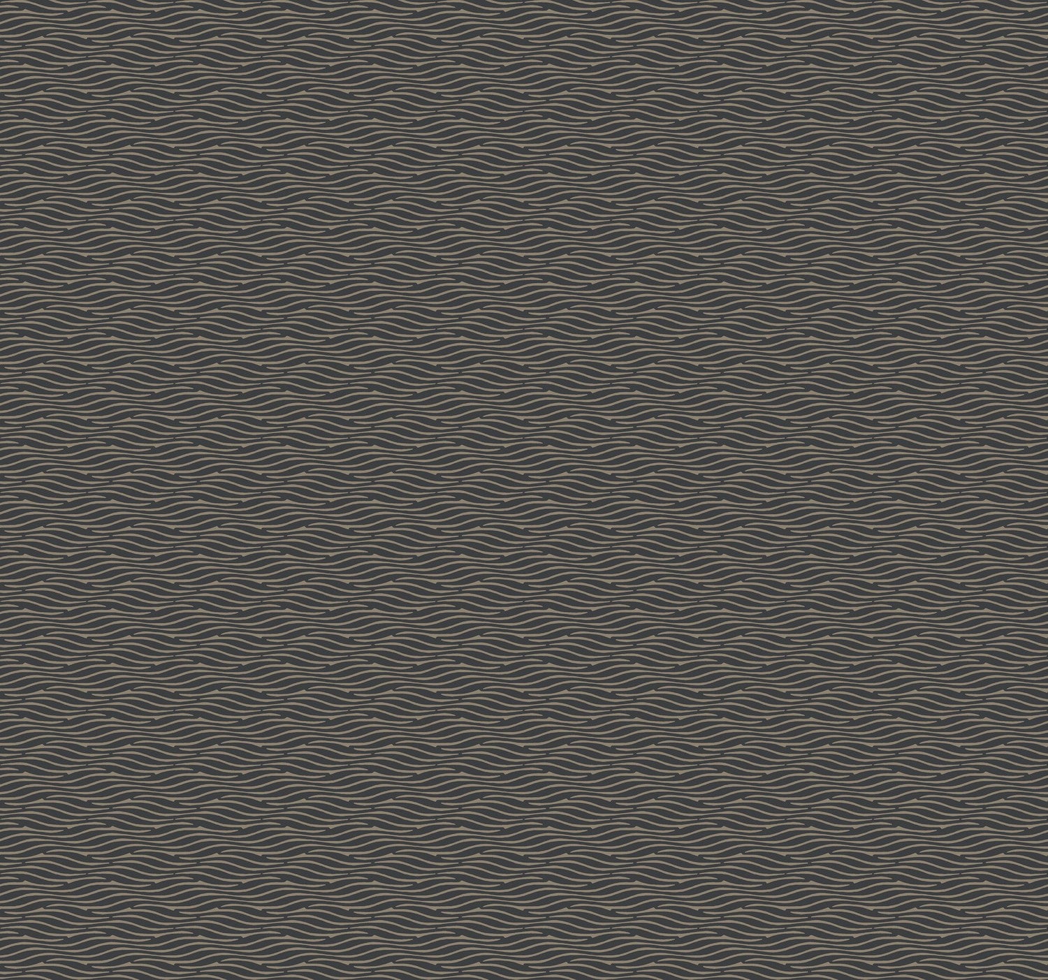 Elevated Black Waves Wallpaper with Sculptured Finishes Modern Pattern - York NT6151