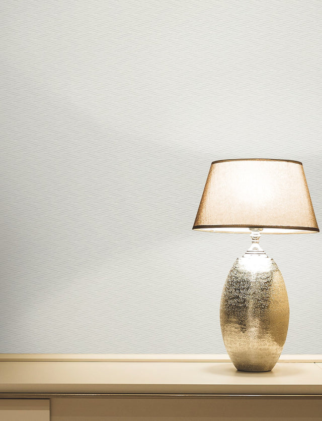 Elevated Grey Waves Wallpaper with Sculptured Finishes Modern Pattern - York NT6152
