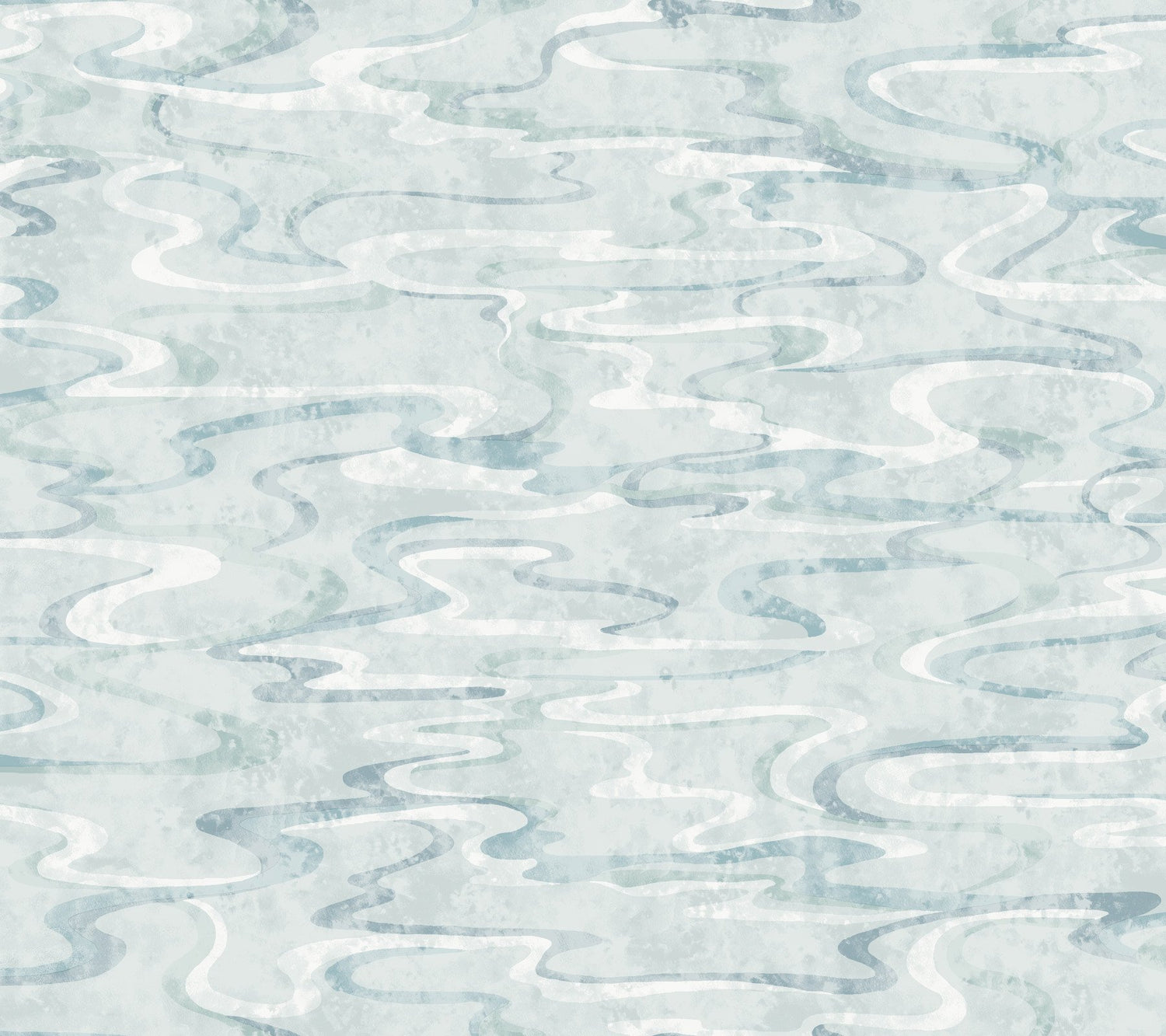 Dreamland Blue Abstract Swirl Non-Woven Wallpaper - York NT6171