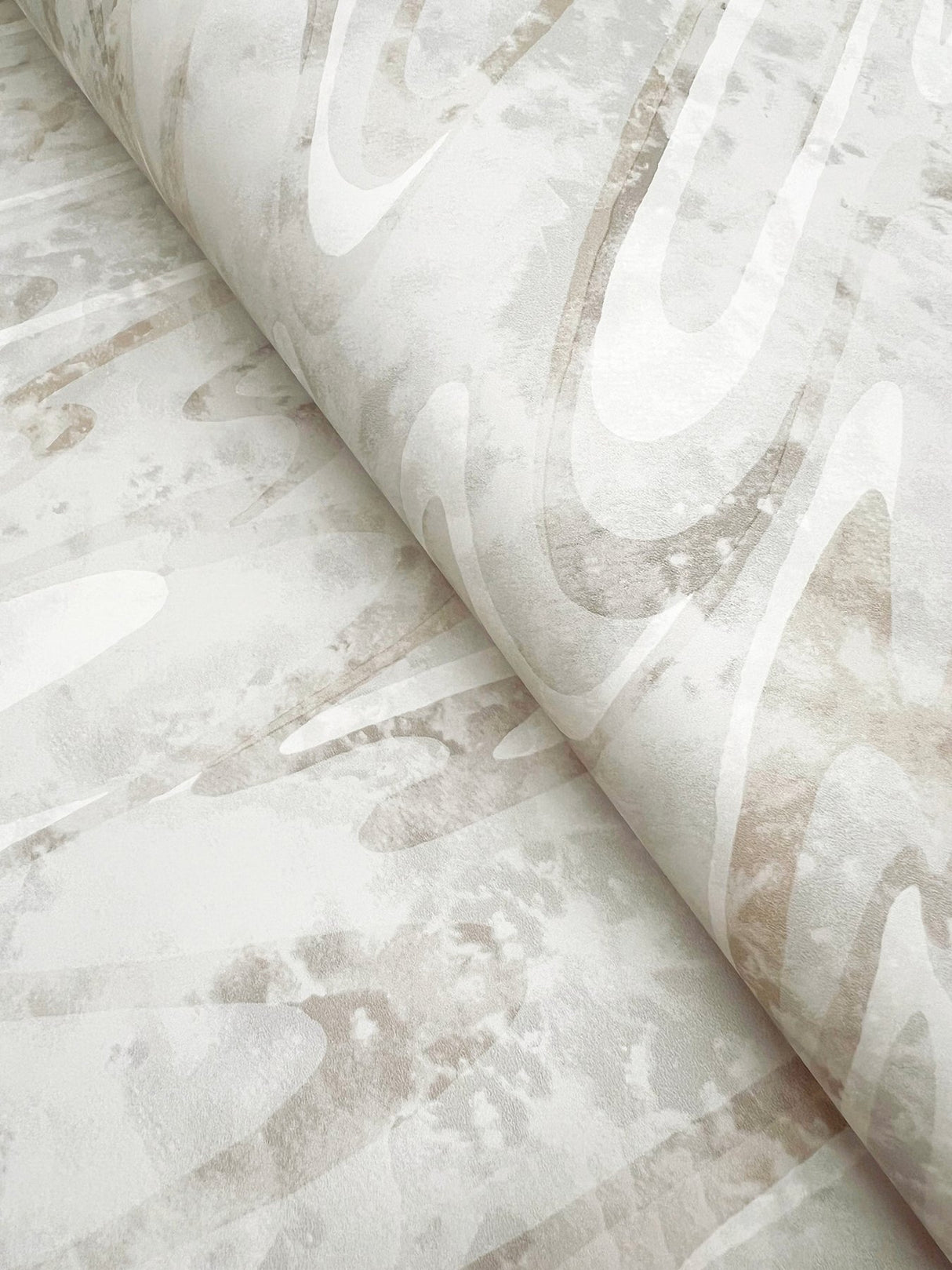 Dreamland Grey Wallpaper with Abstract Swirl Pattern - York NT6174