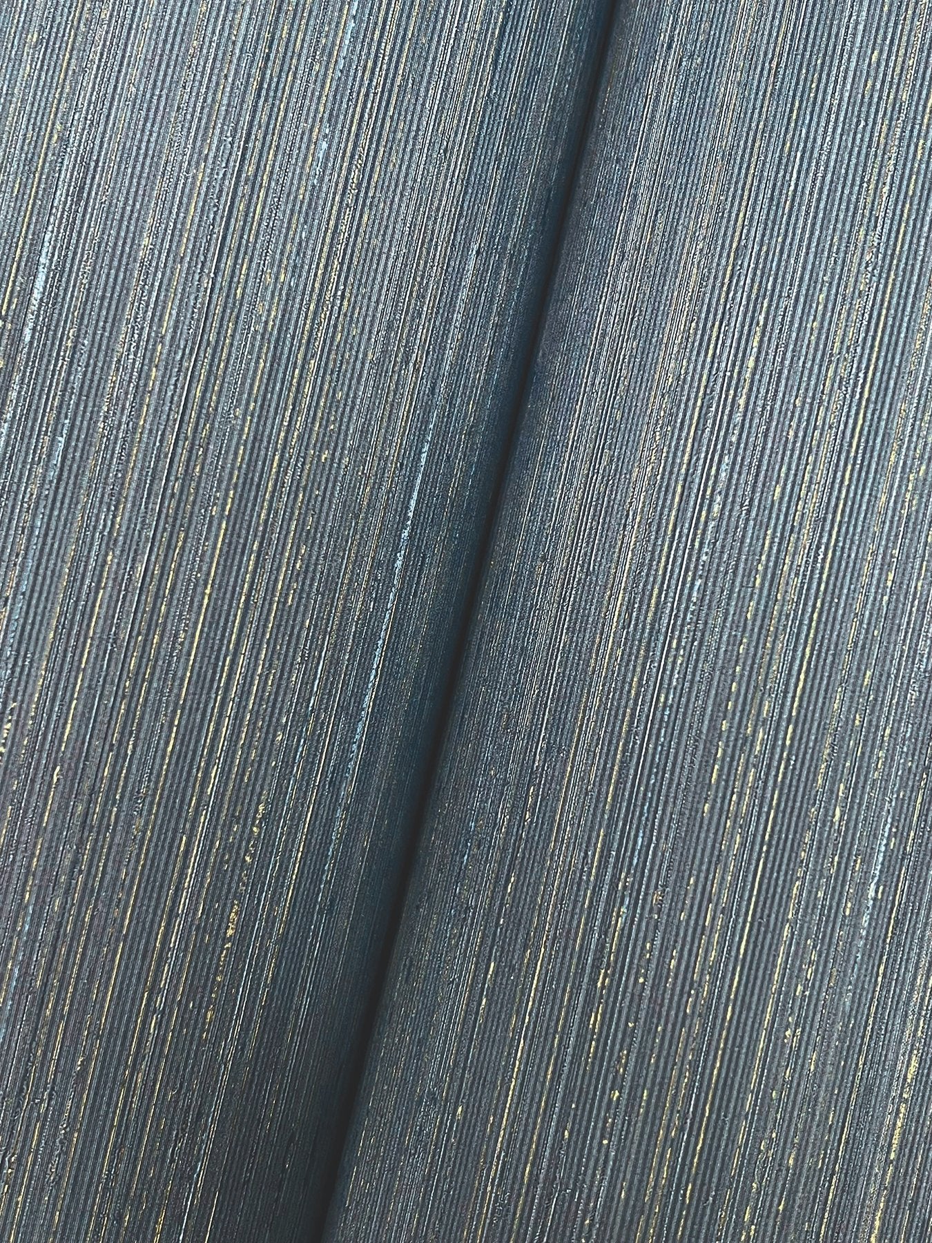 Quiet Vista Indigo Faux Grasscloth Vinyl Wallpaper - Candice Olson NT6201N