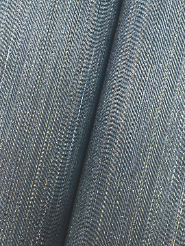 Quiet Vista Indigo Faux Grasscloth Vinyl Wallpaper - Candice Olson NT6201N