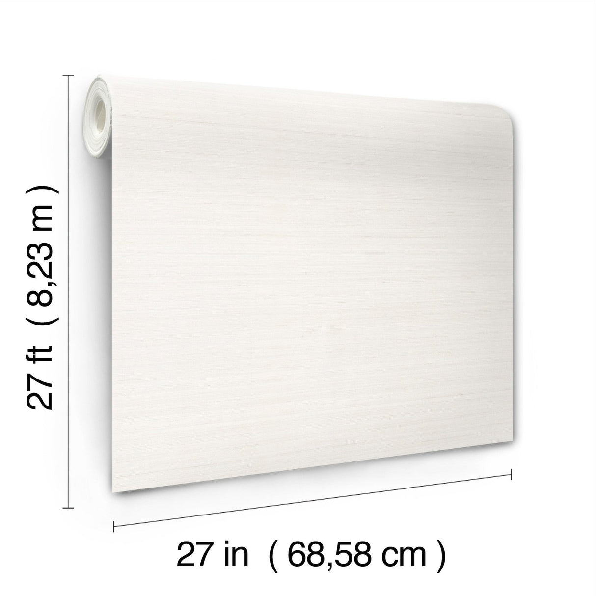 Quiet Vista Pearl Faux Grasscloth Vinyl Wallpaper - Candice Olson NT6202N