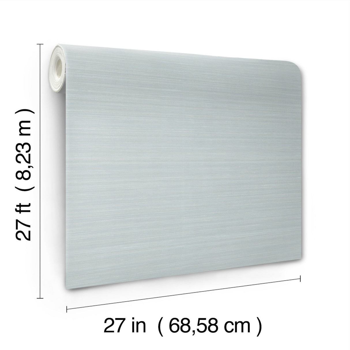 Quiet Vista Mist Blue Faux Grasscloth Traditional Wallpaper - York NT6205N