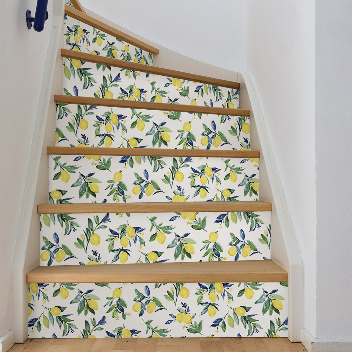 Lemon Drop Yellow Peel & Stick Wallpaper with Vintage Lemon Motif - NuWallpaper NUS3161