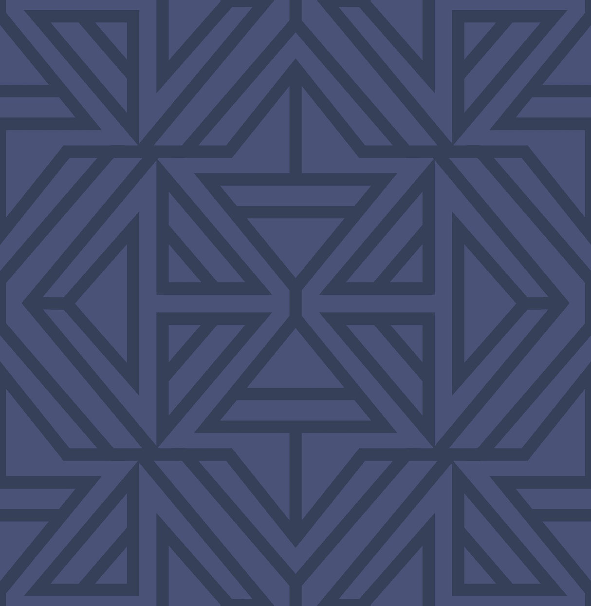 Linear Blue Peel & Stick Wallpaper with Modern Geometric Pattern - NuWallpaper NUS4290