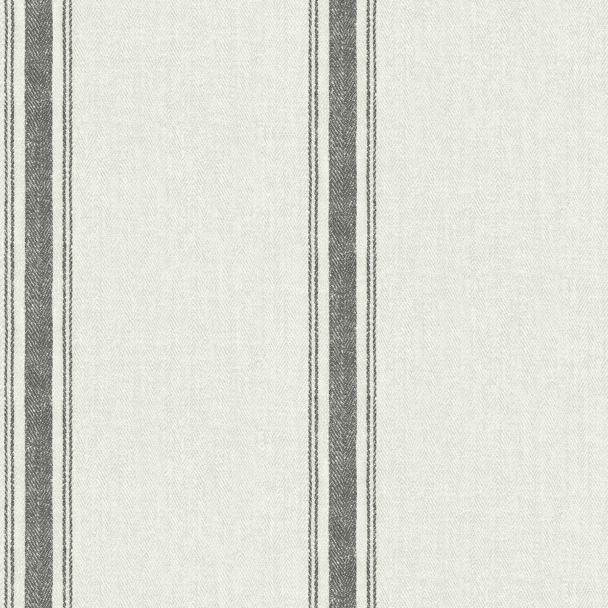 Landondale Charcoal Peel & Stick Wallpaper with Woven Stripe Pattern - NuWallpaper NUS4398