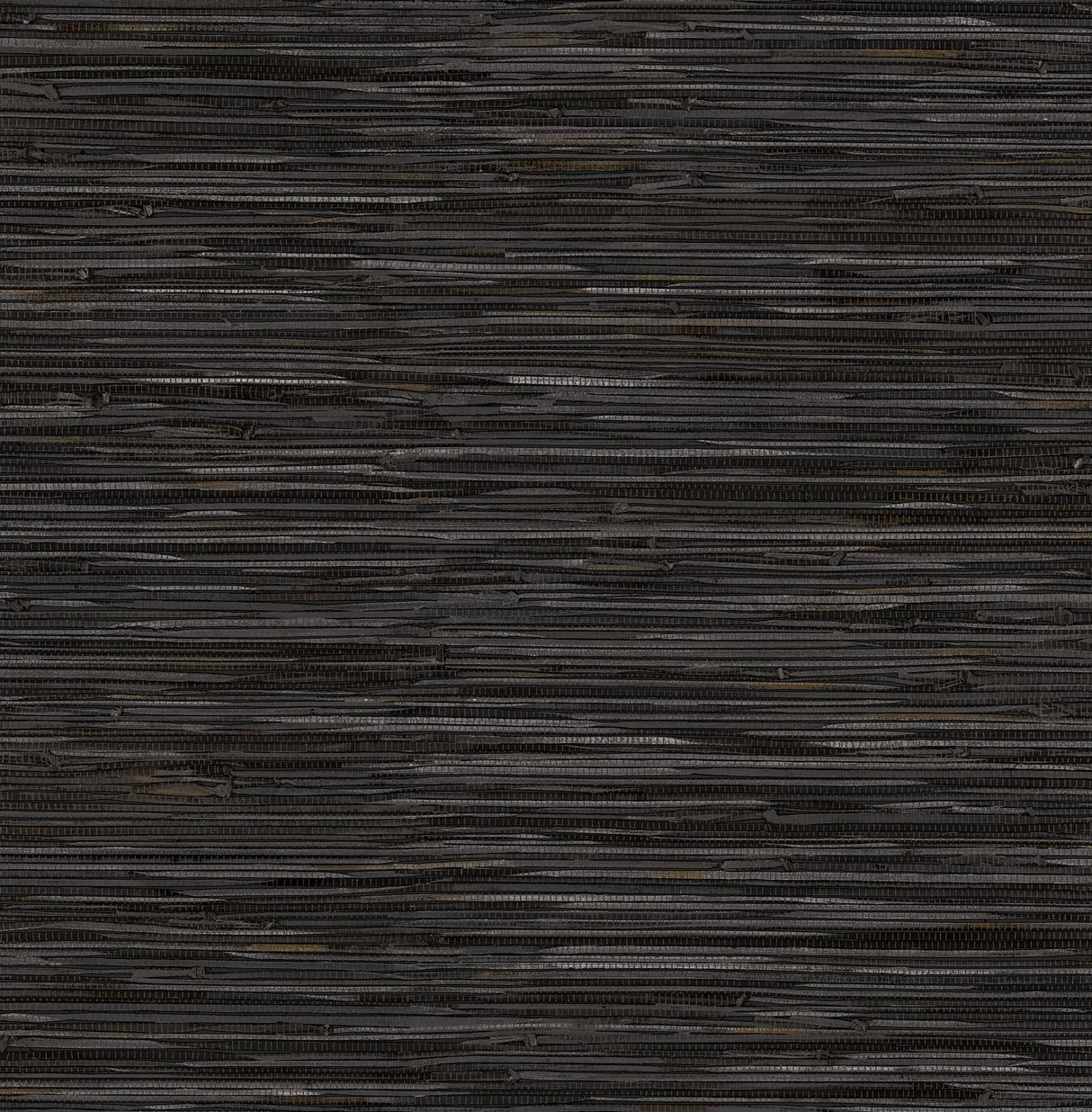 Grassweave Black Peel & Stick Wallpaper with Faux Grasscloth Texture, Traditional Graphics - NuWallpaper NUS4992