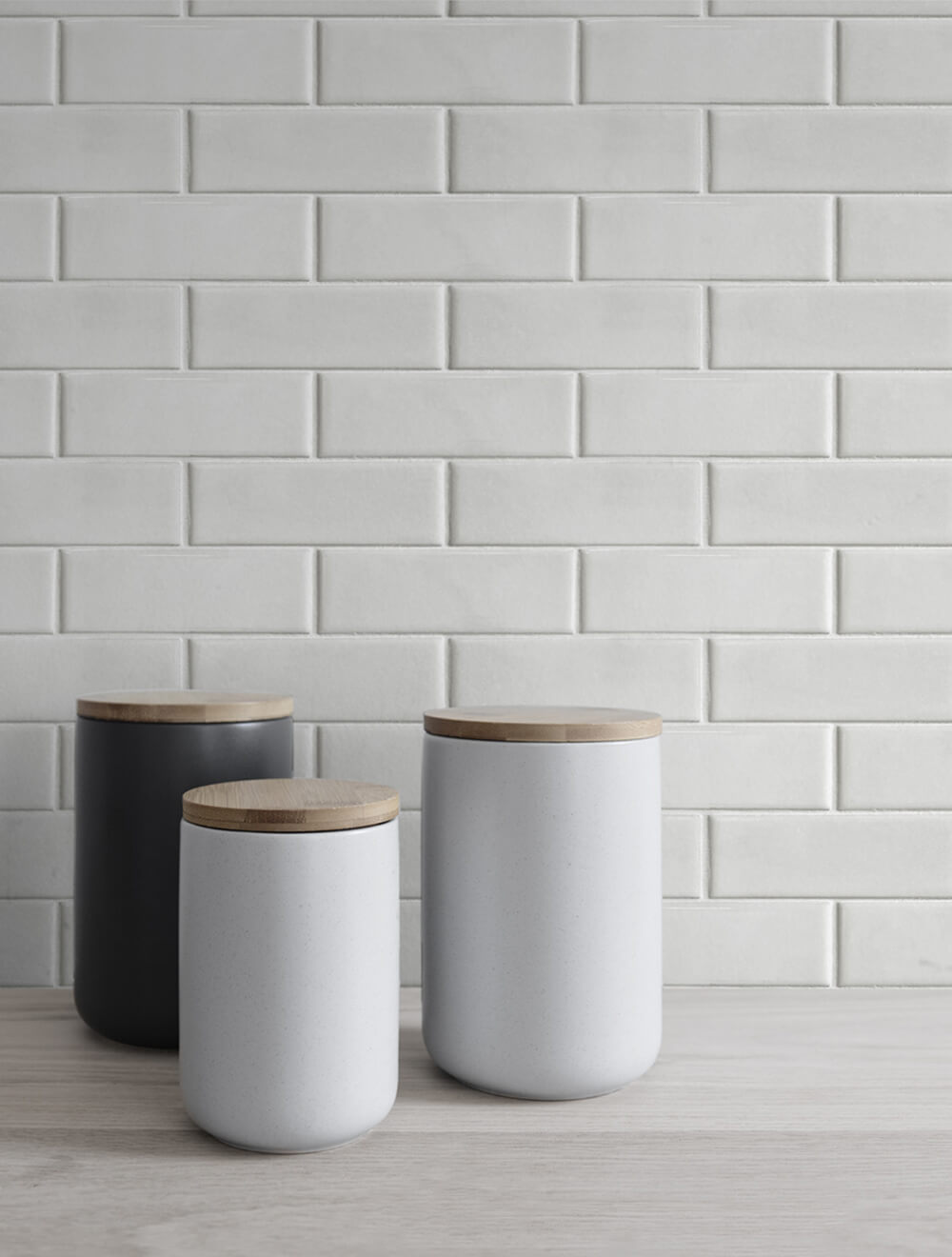 Subway Tile Ivory by NextWall Peel & Stick Peel & Stick Wallpaper – NextWall NW34000