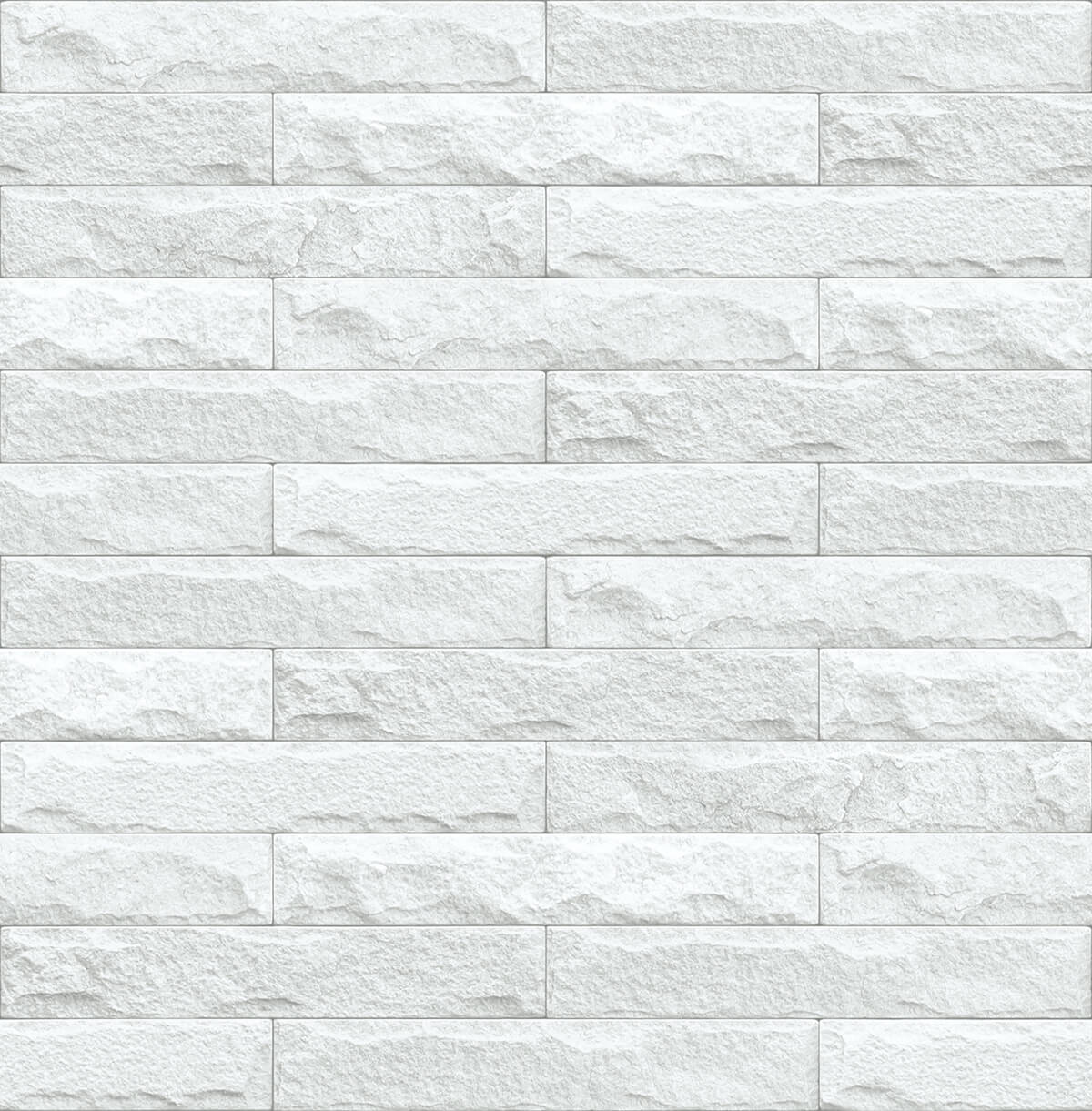 Eggshell and gray limestone brick peel and stick wallpaper pattern