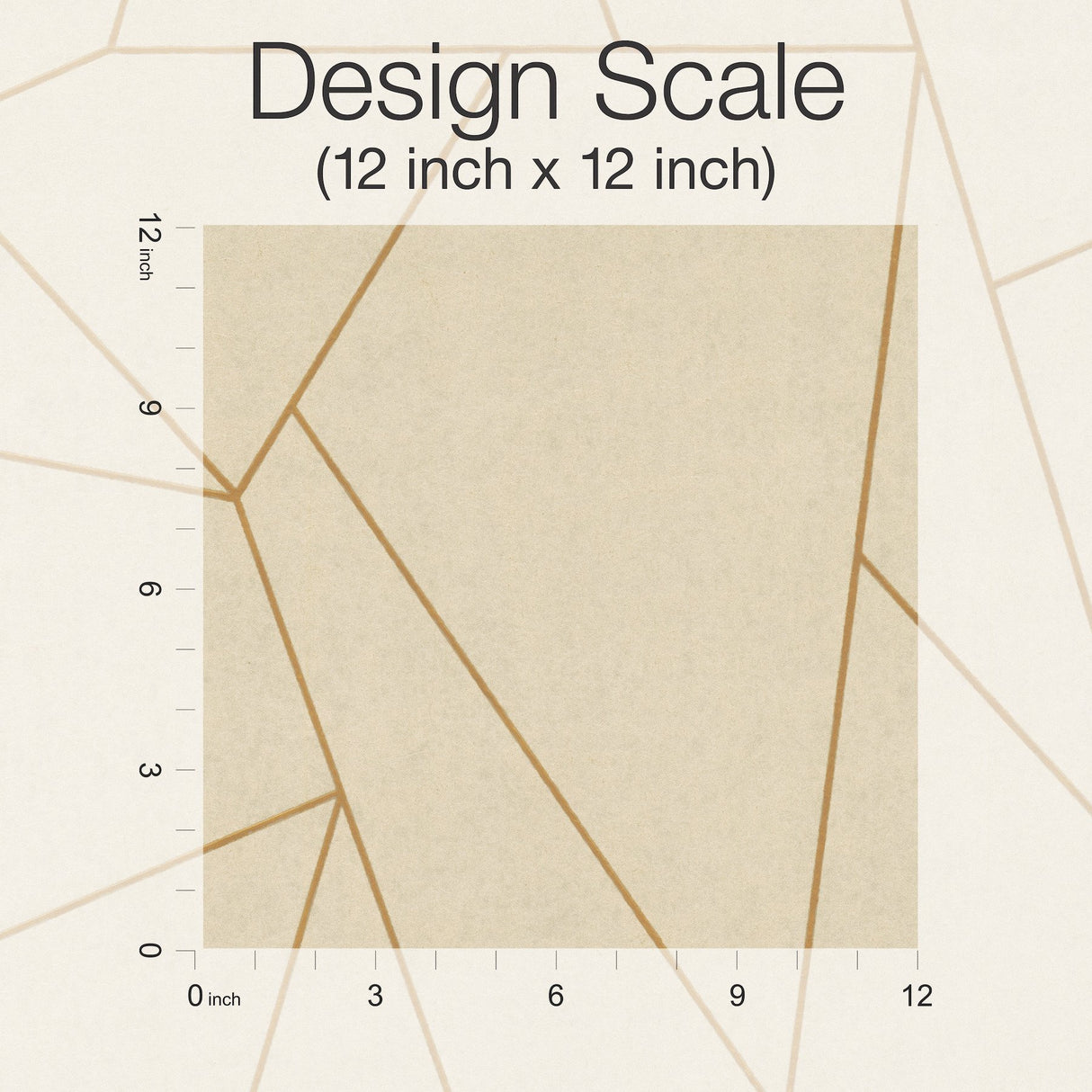 Nazca Almond & Gold Geometric Metallic Wallpaper - York NW3500