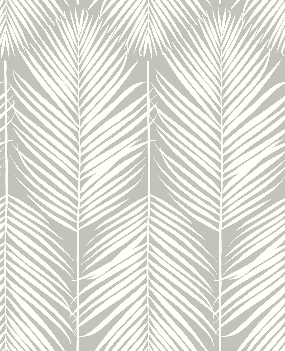 Palm Silhouette peel and stick wallpaper in Harbor Gray by NextWall