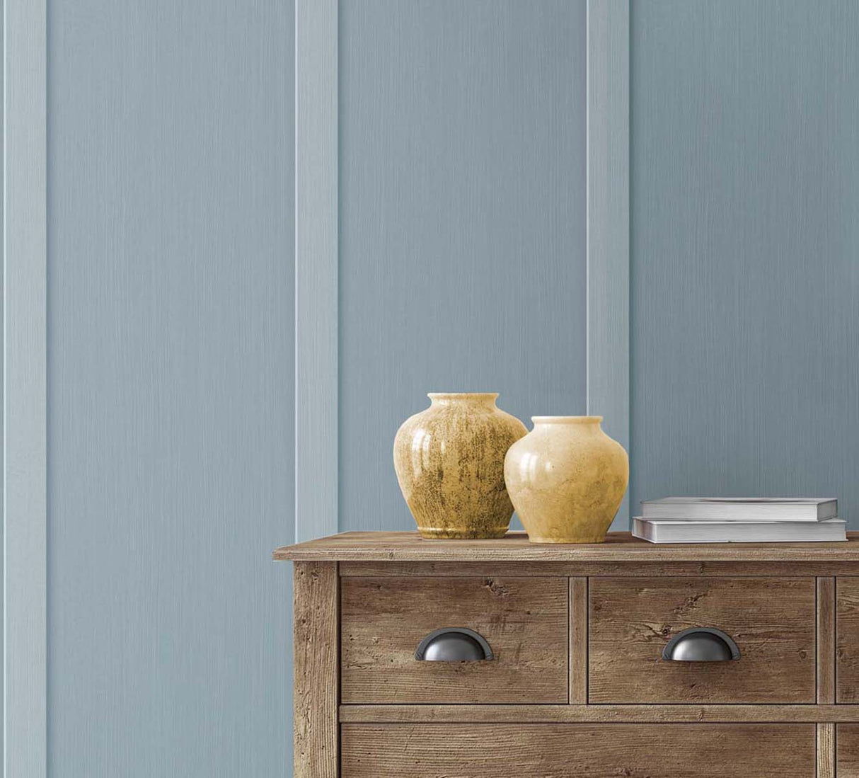 Faux Board & Batten Blue Stream by NextWall Peel & Stick Panel Wallpaper – NextWall NW45212