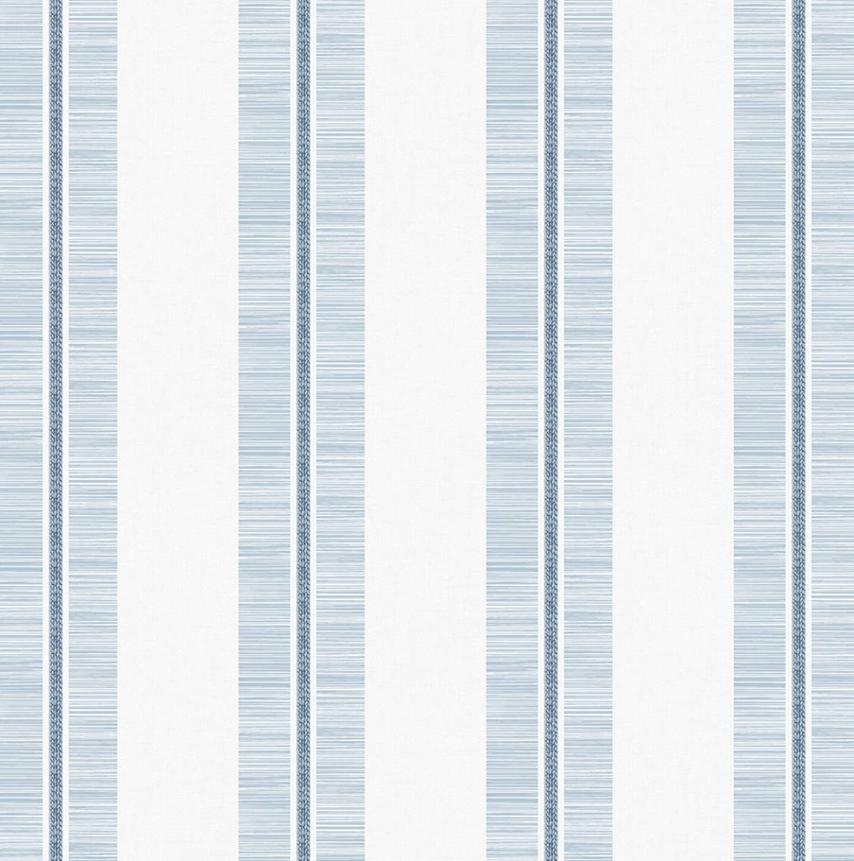 Beach Towel Stripe Blue Skies by NextWall Peel & Stick Stripe Peel & Stick Wallpaper – NextWall NW51002