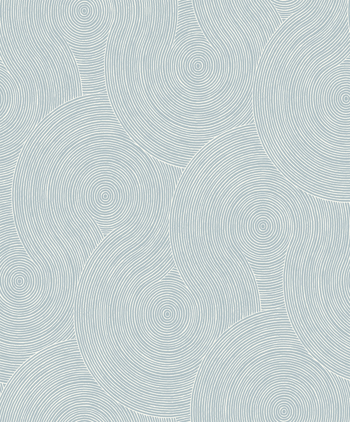 Swirl Geo light blue peel and stick geometric wallpaper pattern