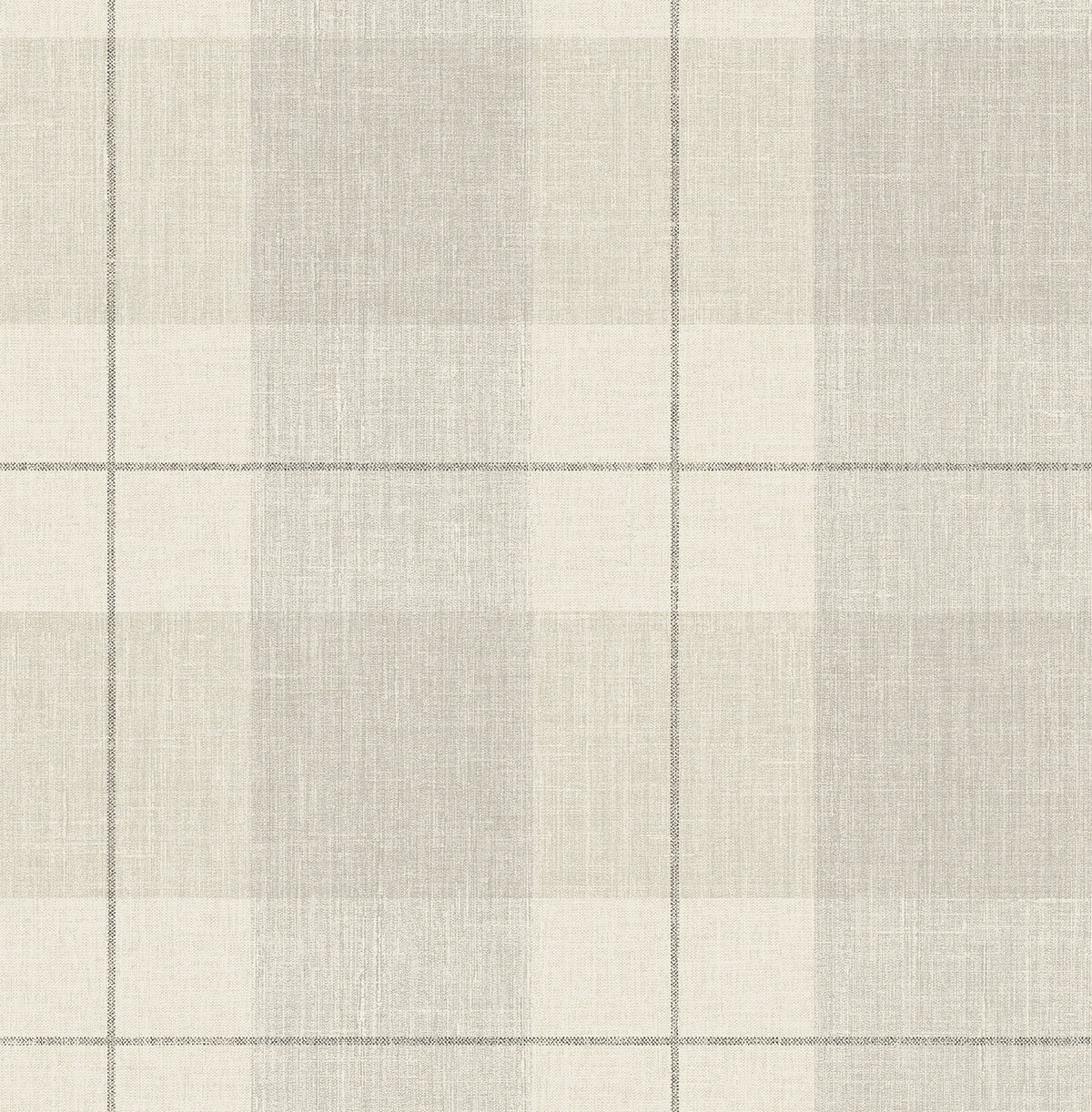 Neutral beige plaid peel and stick wallpaper pattern