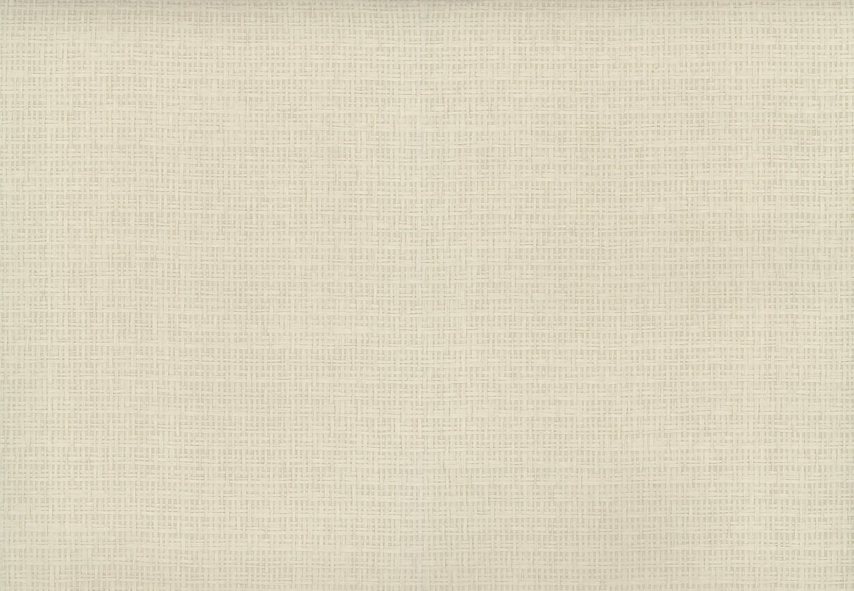 Tatami Weave Cream Textured Wallpaper with Woven Paper Weave Pattern - York OG0526