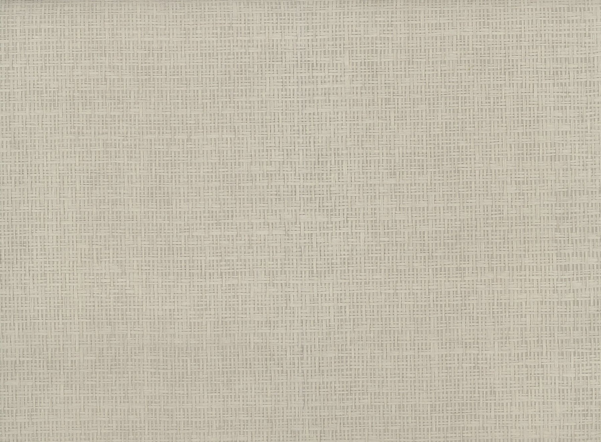 Tatami Weave Grey & Taupe Paperweave Wallpaper with Textured Woven Pattern - York OG0527