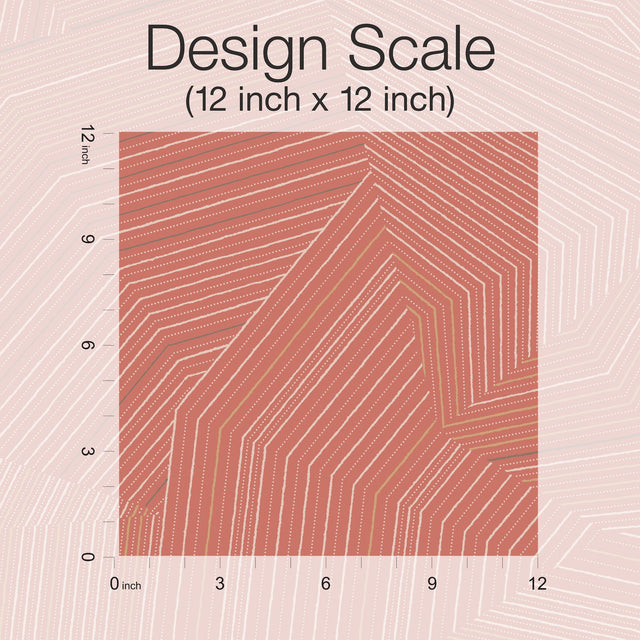 Dotted Maze Desert Red Geometric Metallic Wallpaper - York OI0611