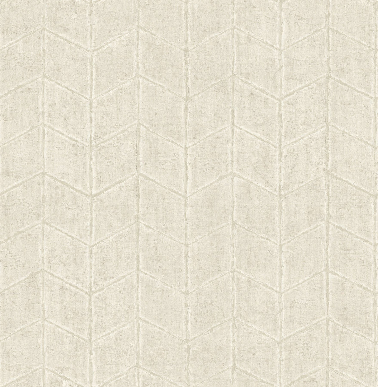 Flatiron Geometric Oyster Wallpaper with Metallic Chevron Pattern - York OI0642