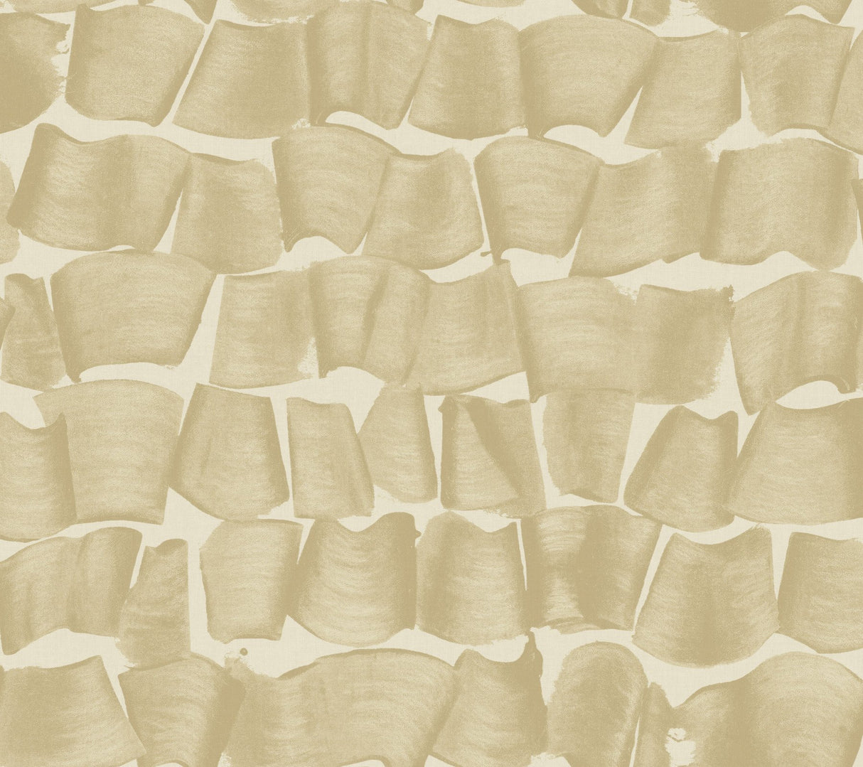 Brushed Ink Gold Wallpaper with Abstract Brushstroke Pattern - York OI0652
