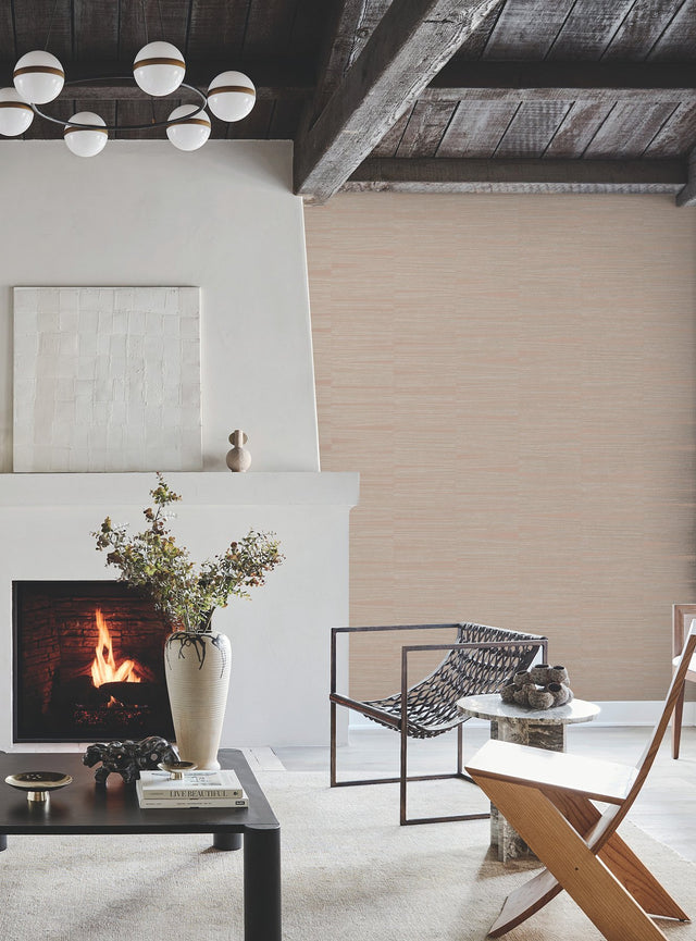 Line Stripe Brick Metallic Textures Wallpaper - York OI0662