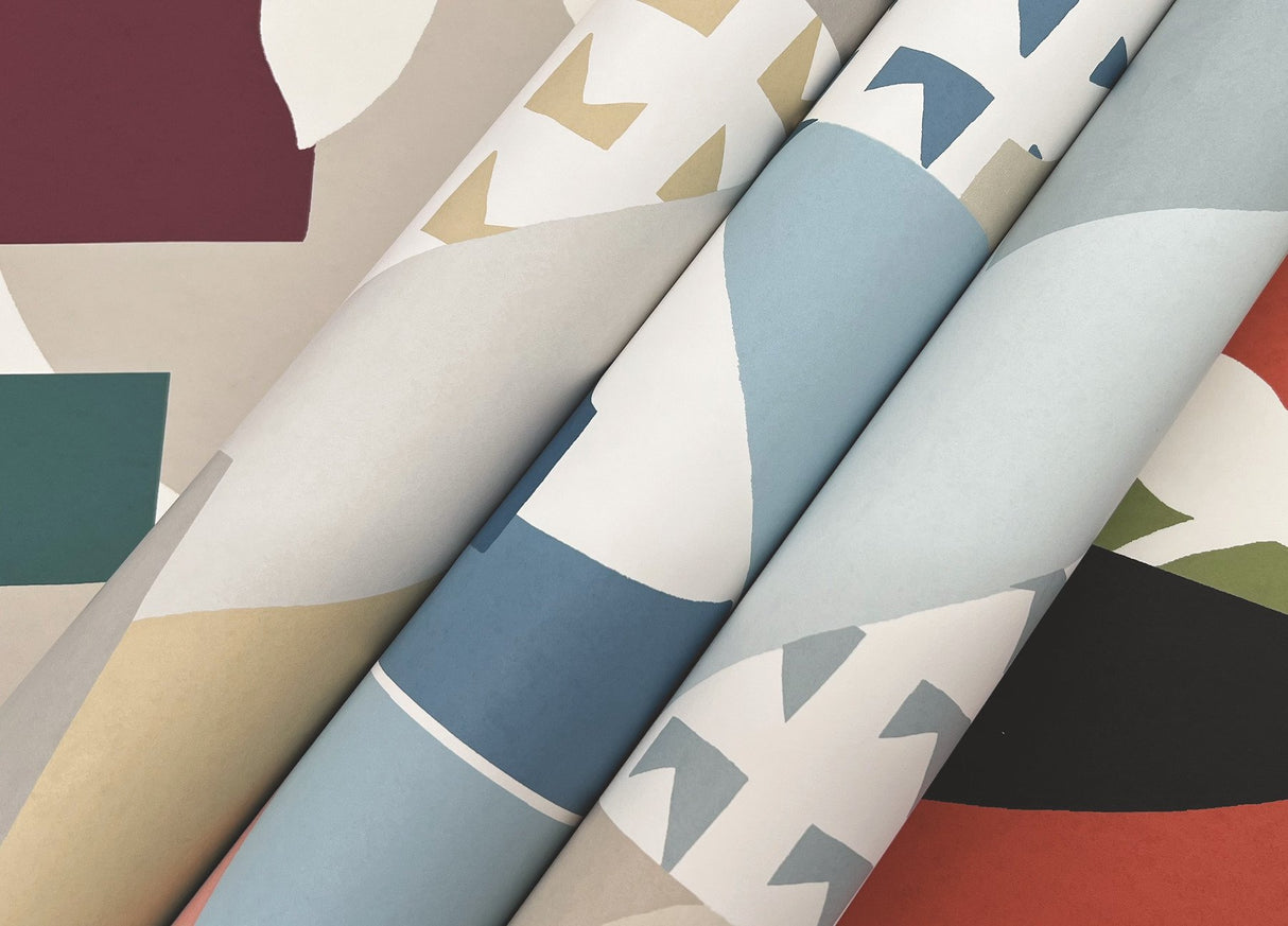Cut Outs Neutral Geometric Abstract Wallpaper - York OI0672