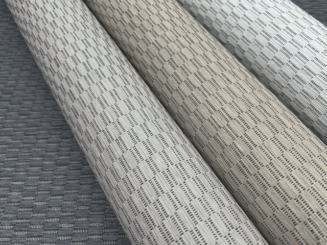 Checkerboard White Wallpaper with Woven Texture - York OI0721