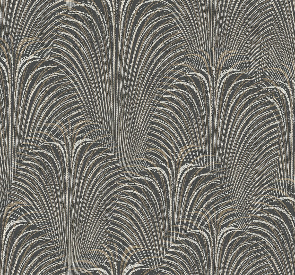 Candice Olson Deco Fountain black non woven wallpaper pattern OL2768
