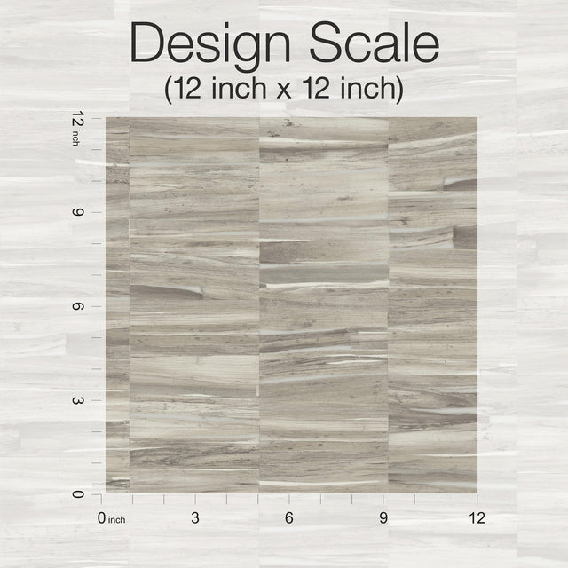 Reserve Grey Faux Aged Wood Grain Prepasted Wallpaper - Magnolia Home OM3601