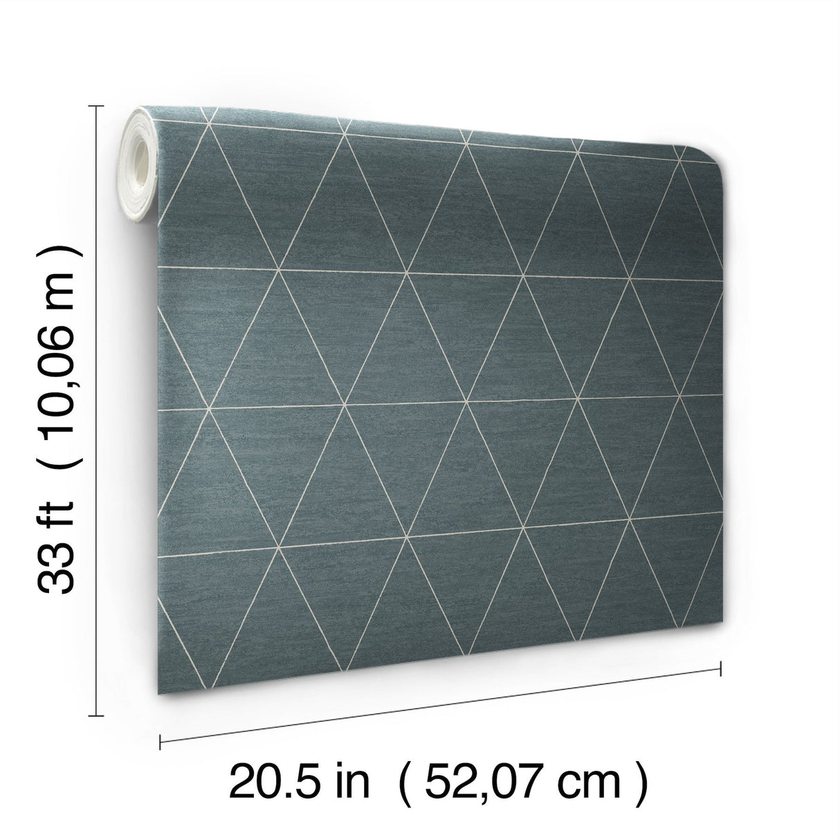 Ridge Dark Grey Geometric Wallpaper with Linear Triangle Motif - York OM3611
