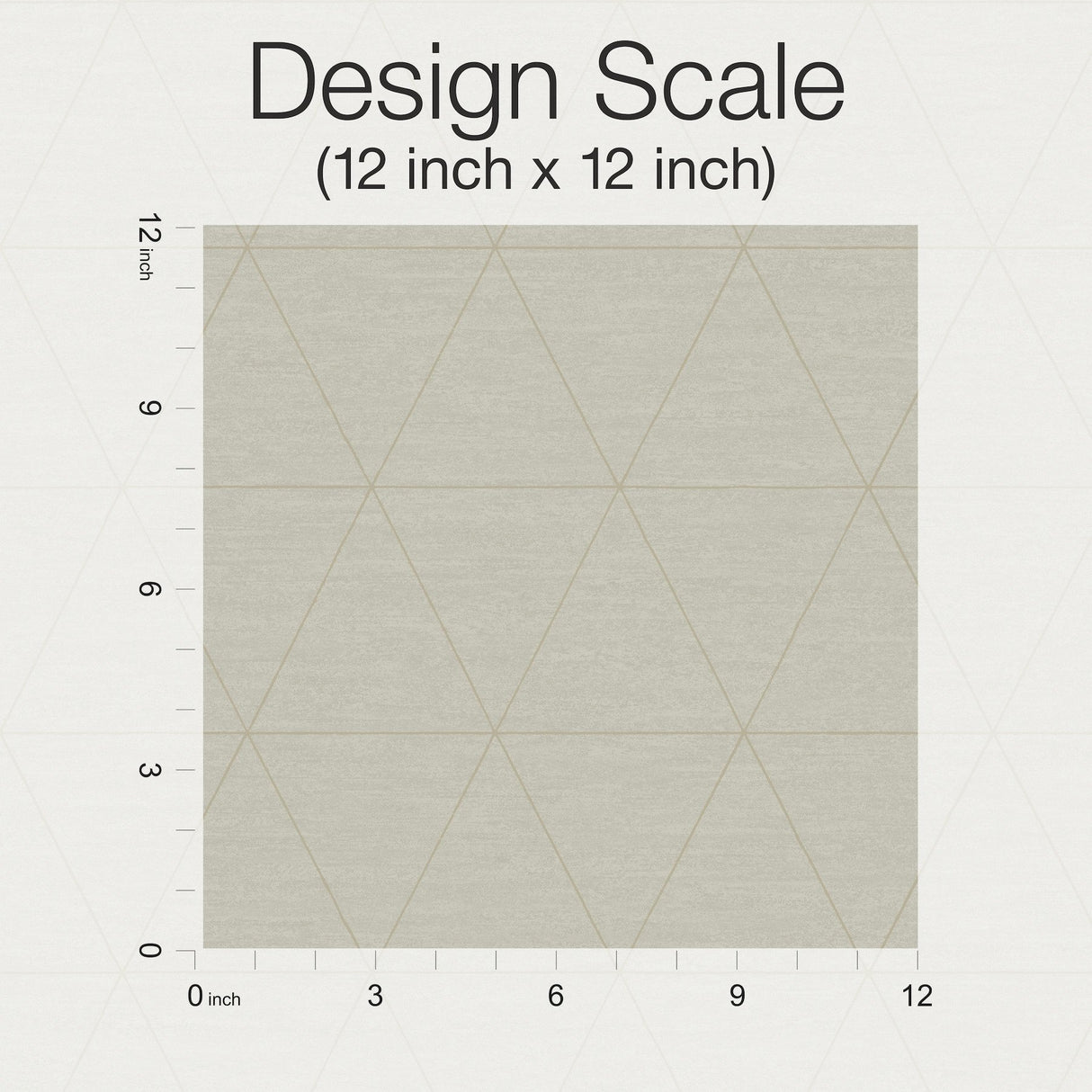 Ridge Taupe Geometric Wallpaper with Linear Triangle Motif - York OM3614