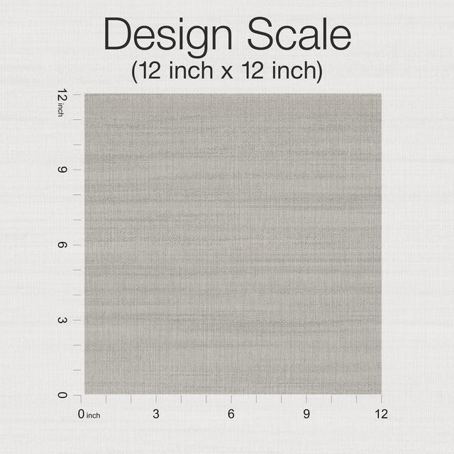 Washed Linen Gravel Wallpaper with Textured Solid in Transitional Style - York OM3664