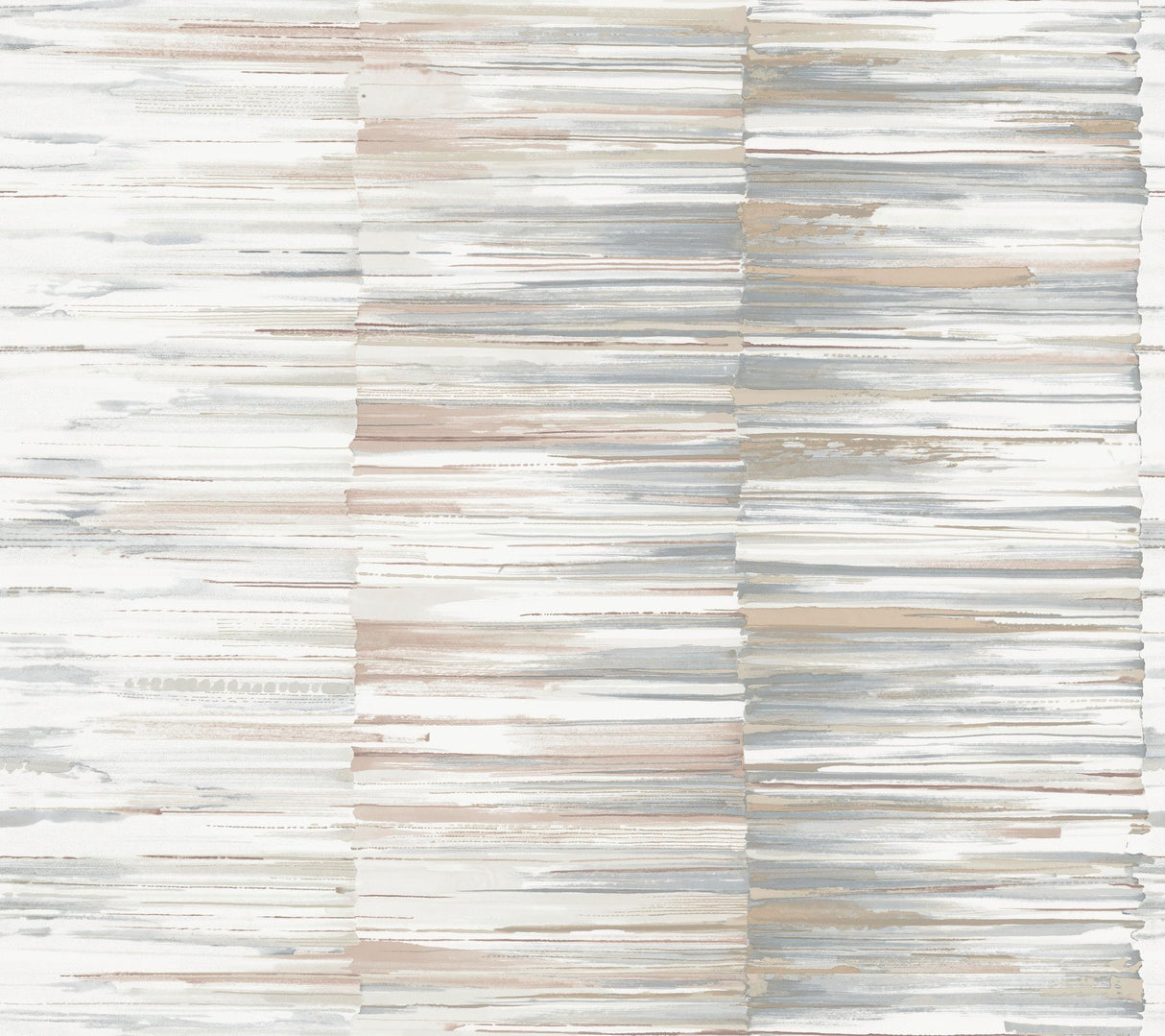Artist's Palette Cream & Rust Wallpaper with Painterly Brushstroke Stripes - York OS4231