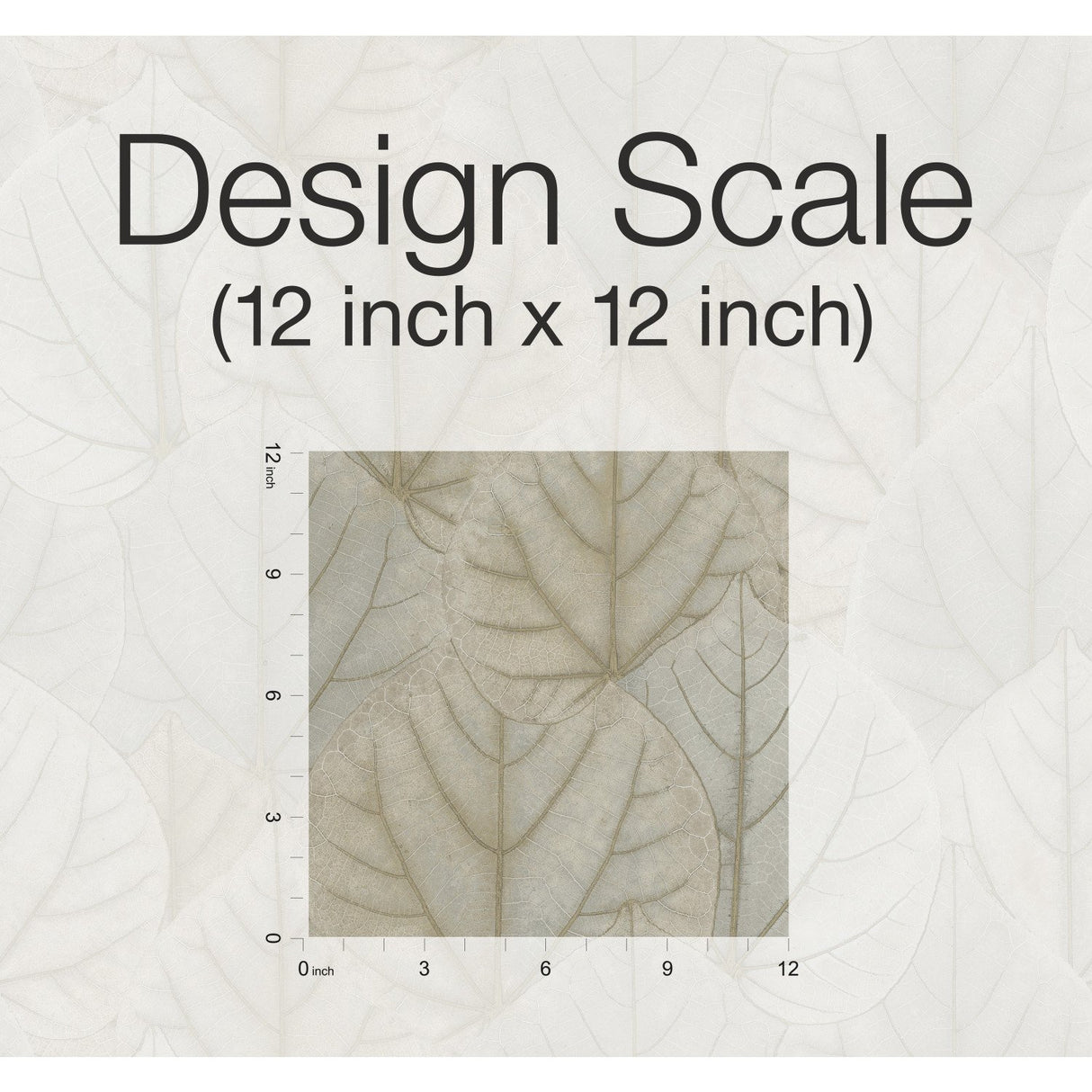 Leaf Concerto Taupe Wallpaper with Botanical Leaf Pattern - York OS4243
