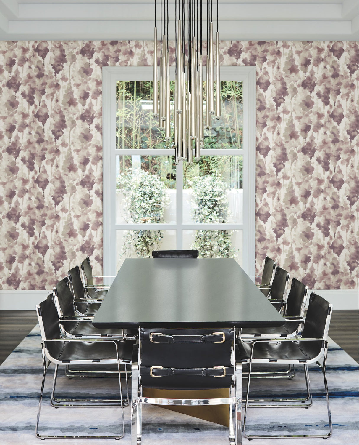 Mirage Purple Watercolor Botanical Wallpaper - York OS4293
