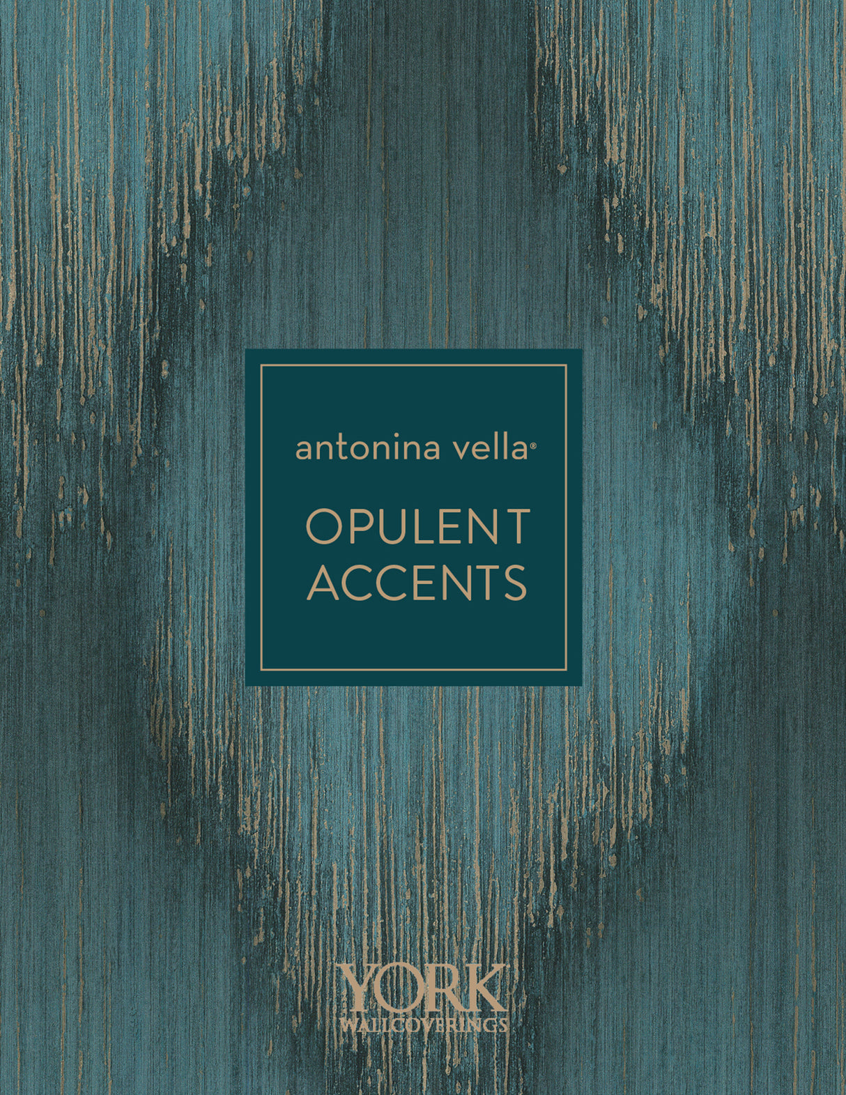 Lumiere Teal by Antonina Vella Deco Geo Wallpaper – York Designer Series MA35850