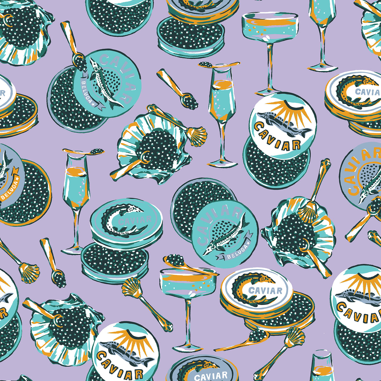 Champagne and Caviar Lavendar Peel and Stick Wallpaper by NuWallpaper - PFS6559