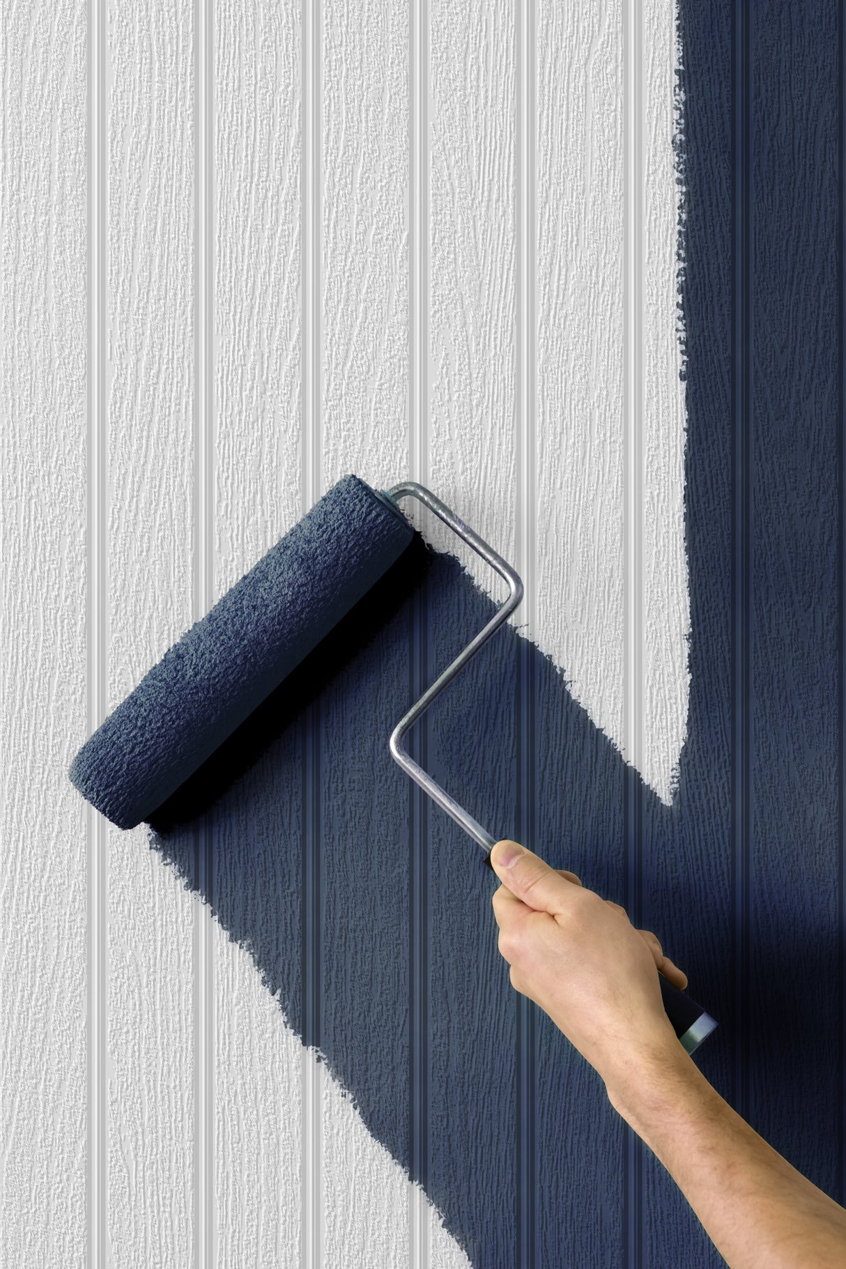 Faux Beadboard Off-White by Paintable Peel and Stick Paintable Beadboard Peel & Stick Wallpaper – NextWall PP10100