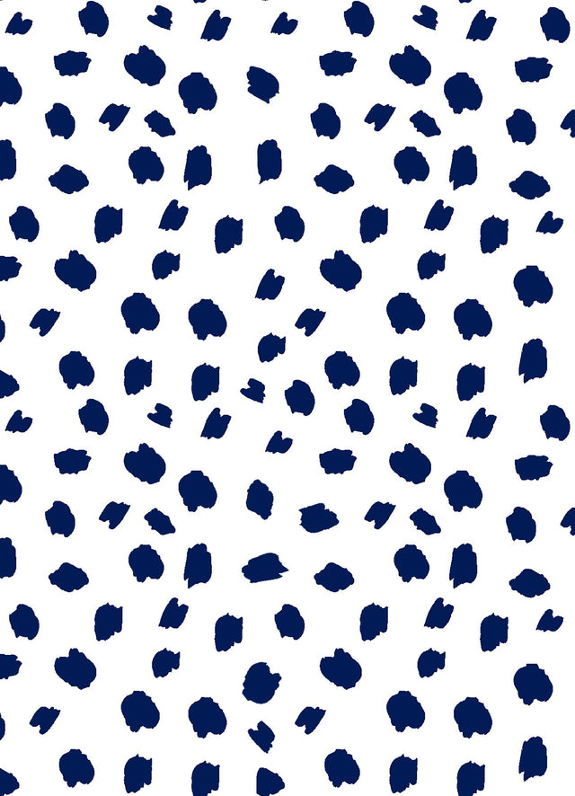 Spot The Fun Polka Dots Blue Peel & Stick Wallpaper with Abstract Polka Dot Pattern, Modern Style - PP4700